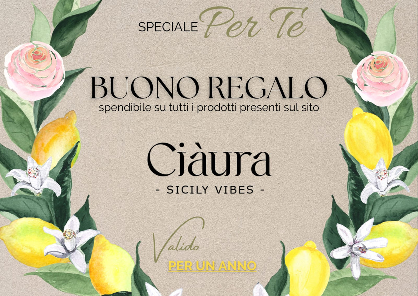 BUONO REGALO Ciàura