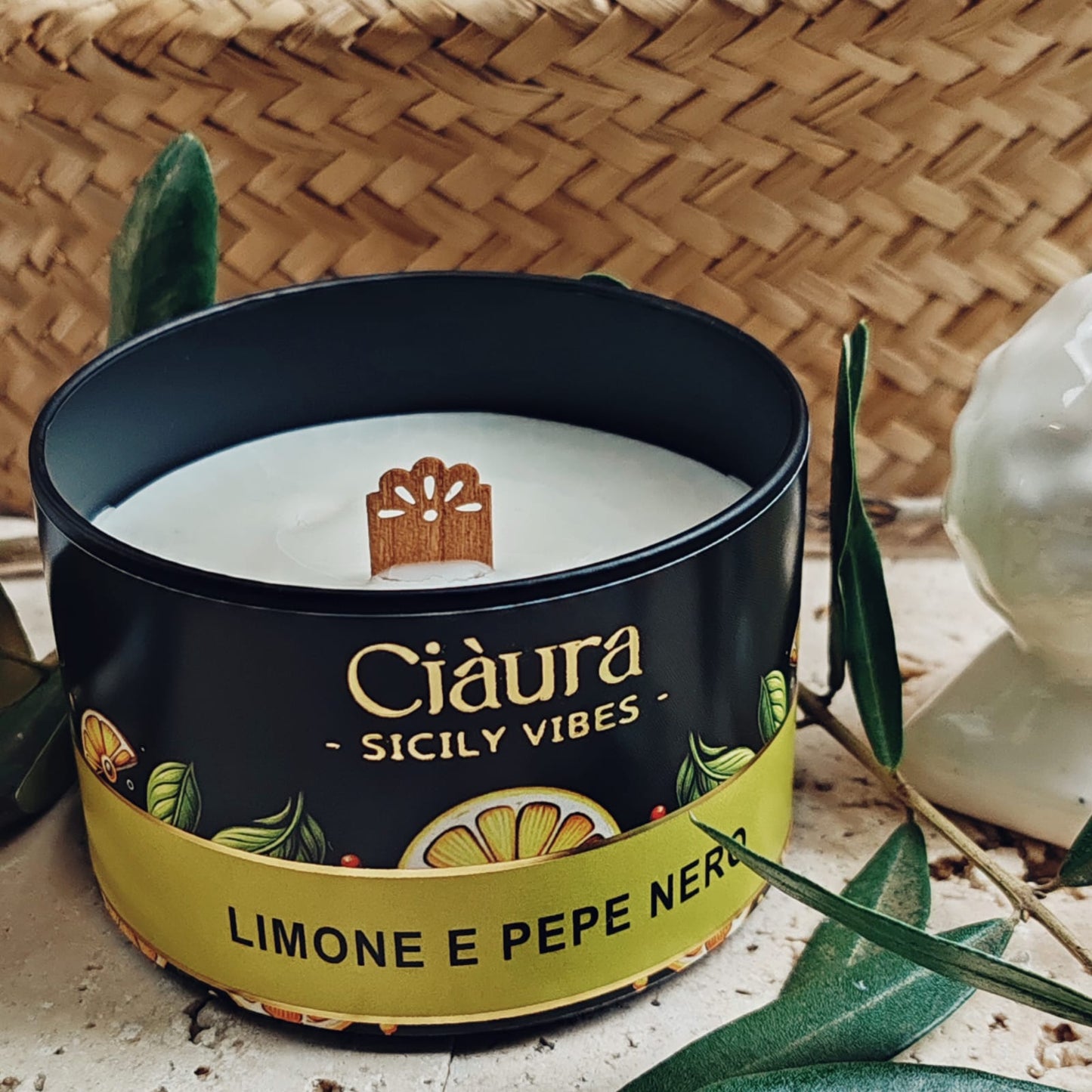 CANDELA 150 gr. - LIMONE E PEPE NERO