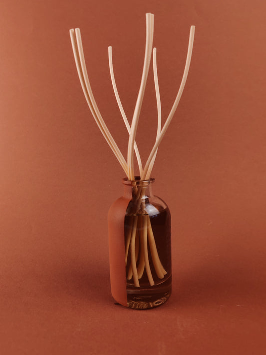 PROFUMATORE A BASTONCINI - DOUBLE - VETRO E TERRACOTTA