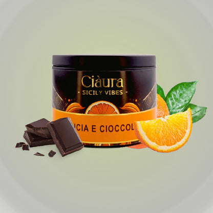CANDELA 150 gr. - ARANCIA E CIOCCOLATO