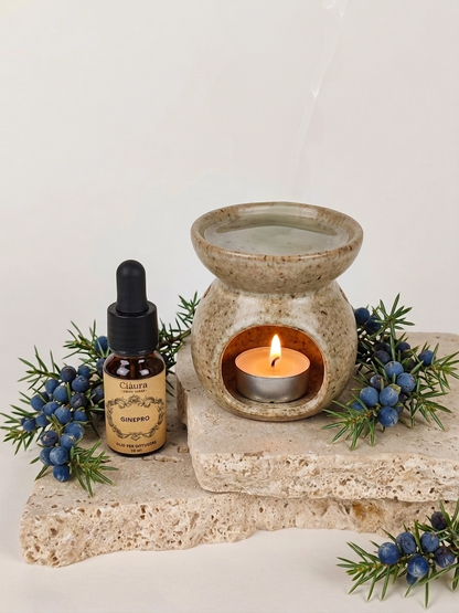 olii profumati per diffusori bergamotto ginepro melograno legno d'ulivo rosmarino zagara boccetta marrone con contagocce naturali