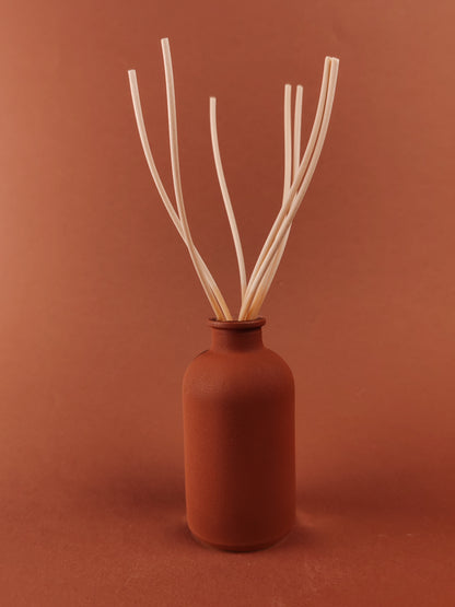 PROFUMATORE A BASTONCINI - DOUBLE - VETRO E TERRACOTTA