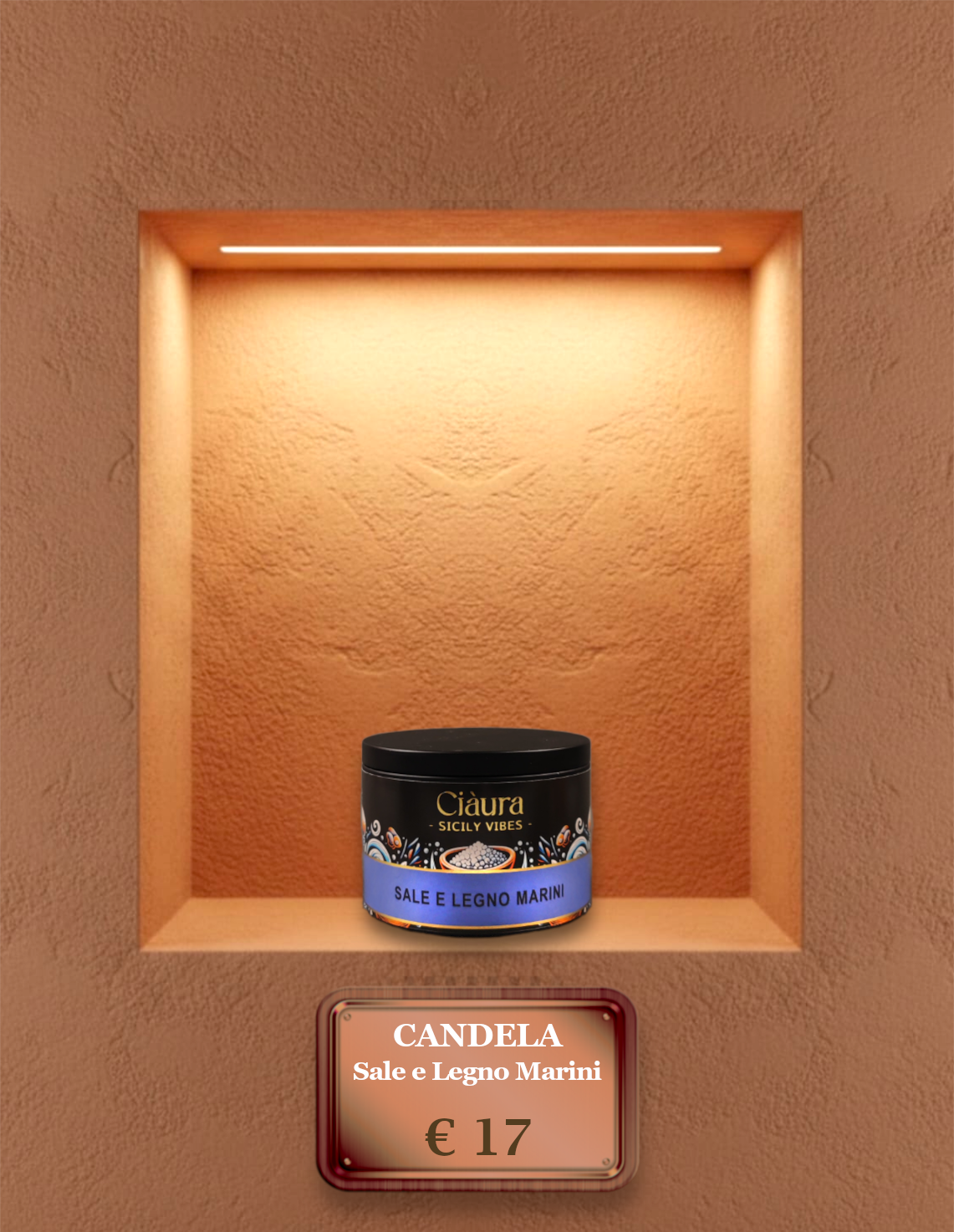 Candela Sale e Legno Marini